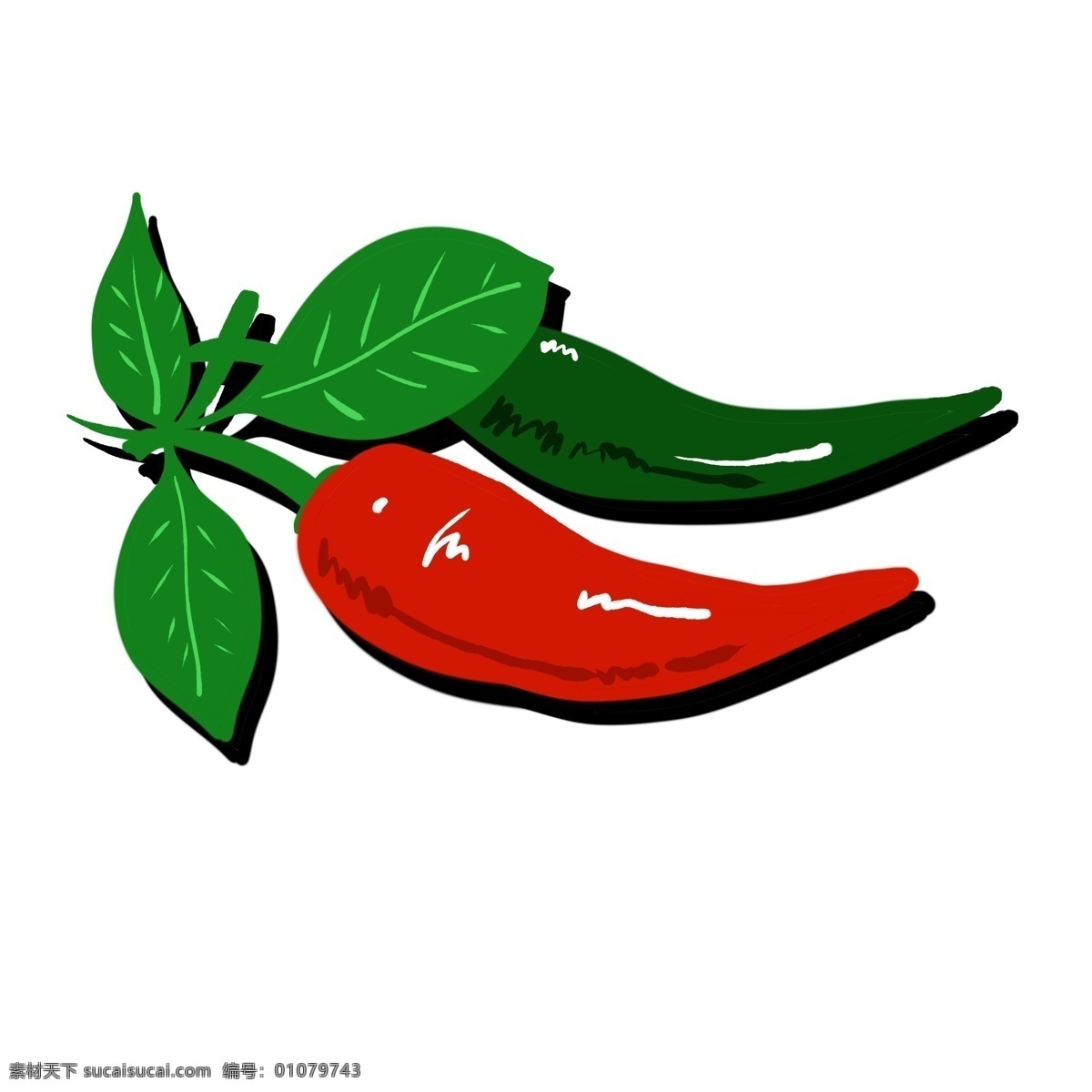 辣椒 生长 装饰 红色 绿色 装饰画 自然 种植 蔬菜 辣 朝天椒 调味品 食物 叶子 绿色食品 健康 火辣 辣味 卡通