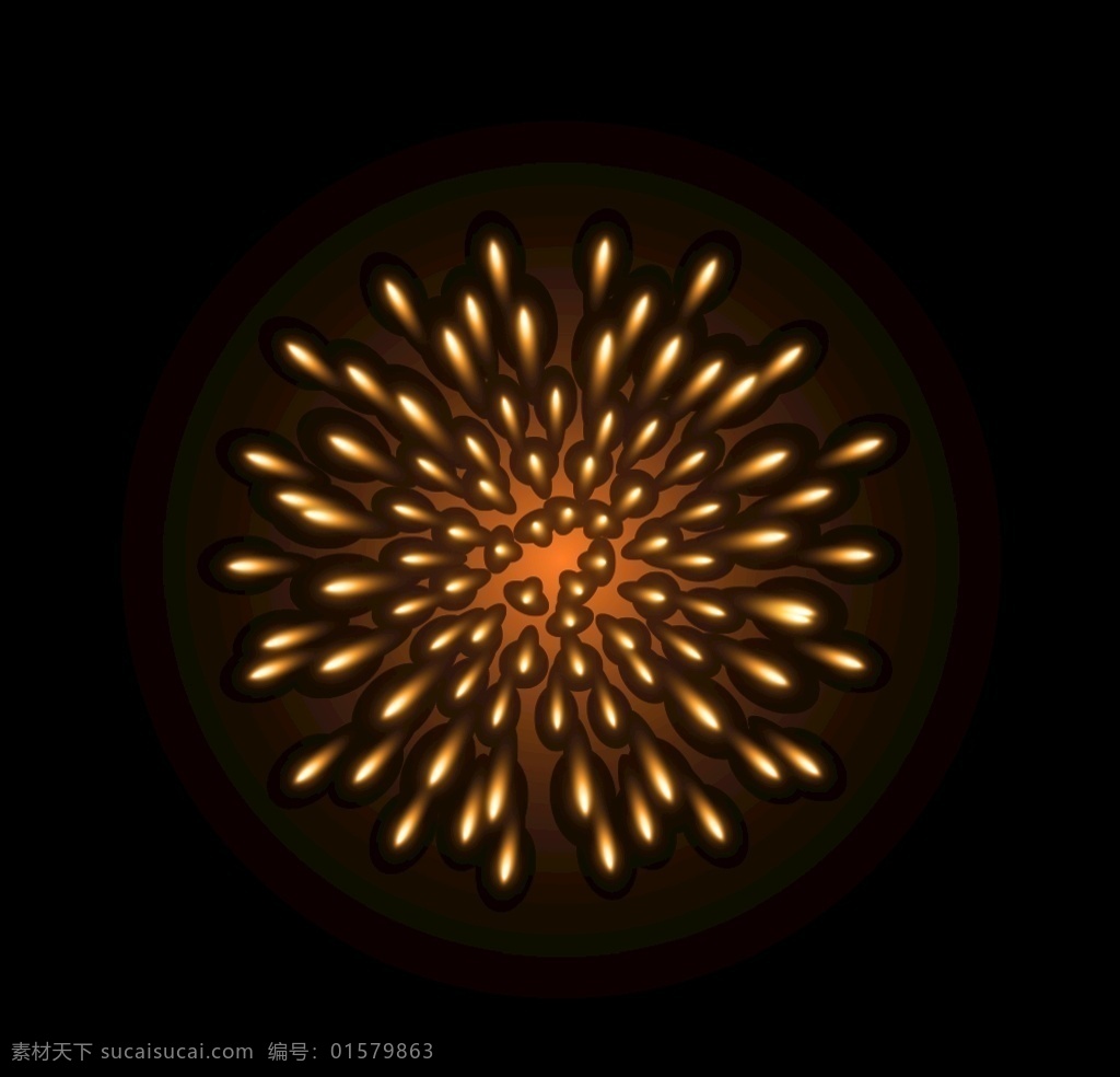 烟花素材 烟花 免抠 金色 古风 格式