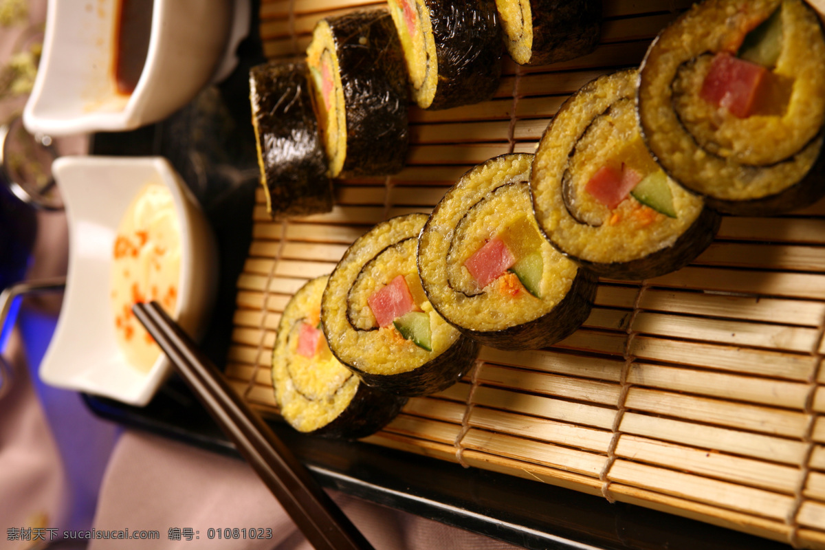 紫菜包饭寿司 紫菜 包饭 寿司 橄榄油 美食摄影 美食高分辨率 传统美食 餐饮美食