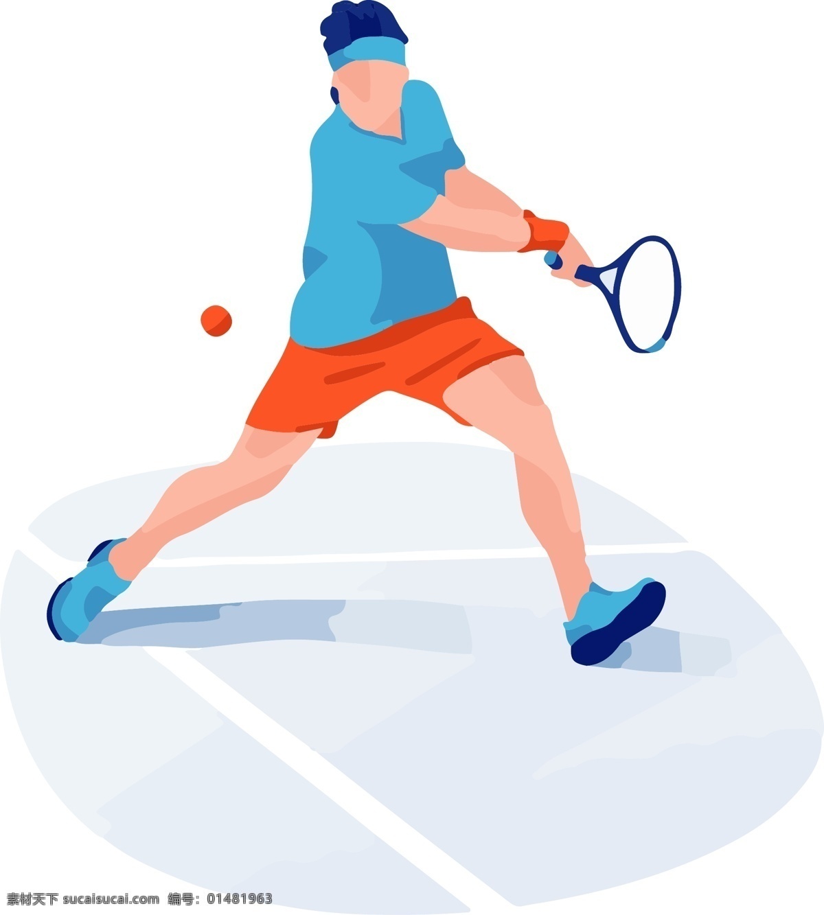 网球 运动 男子 动态 矢量 免 扣 网球运动 打球 动态场景化 网球健身 网球俱乐部 有氧运动 阴影立体风格