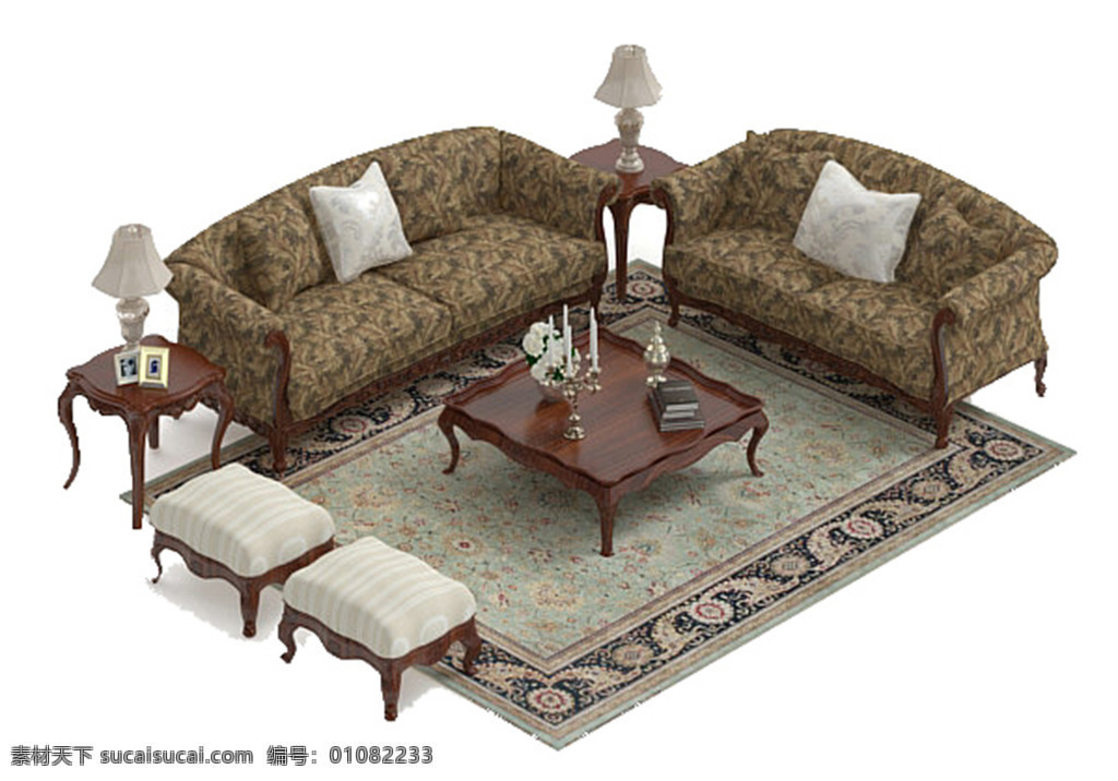 max 模型 模板下载 室内 3d沙发 室内模型 家装素材 客厅素材 高档沙发 3d设计模型 源文件 白色