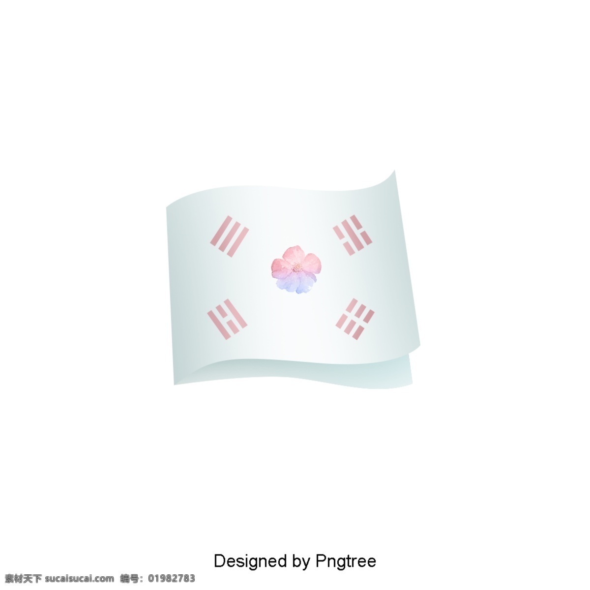 韩国 国旗 创意设计 创造力 柔和 颜色 三 周日