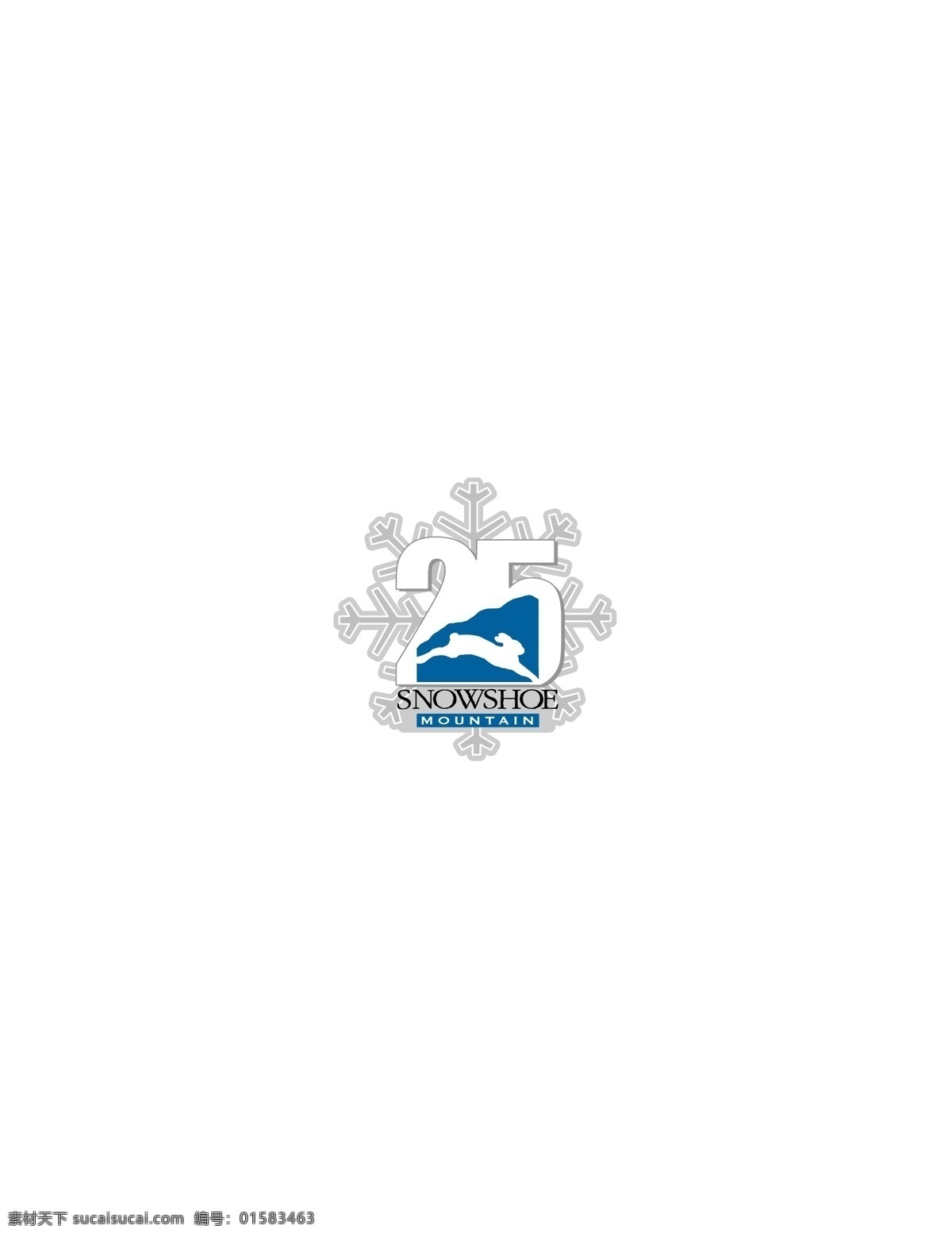 snowshoe mountain logo 设计欣赏 标志设计 欣赏 矢量下载 网页矢量 商业矢量 logo大全 红色