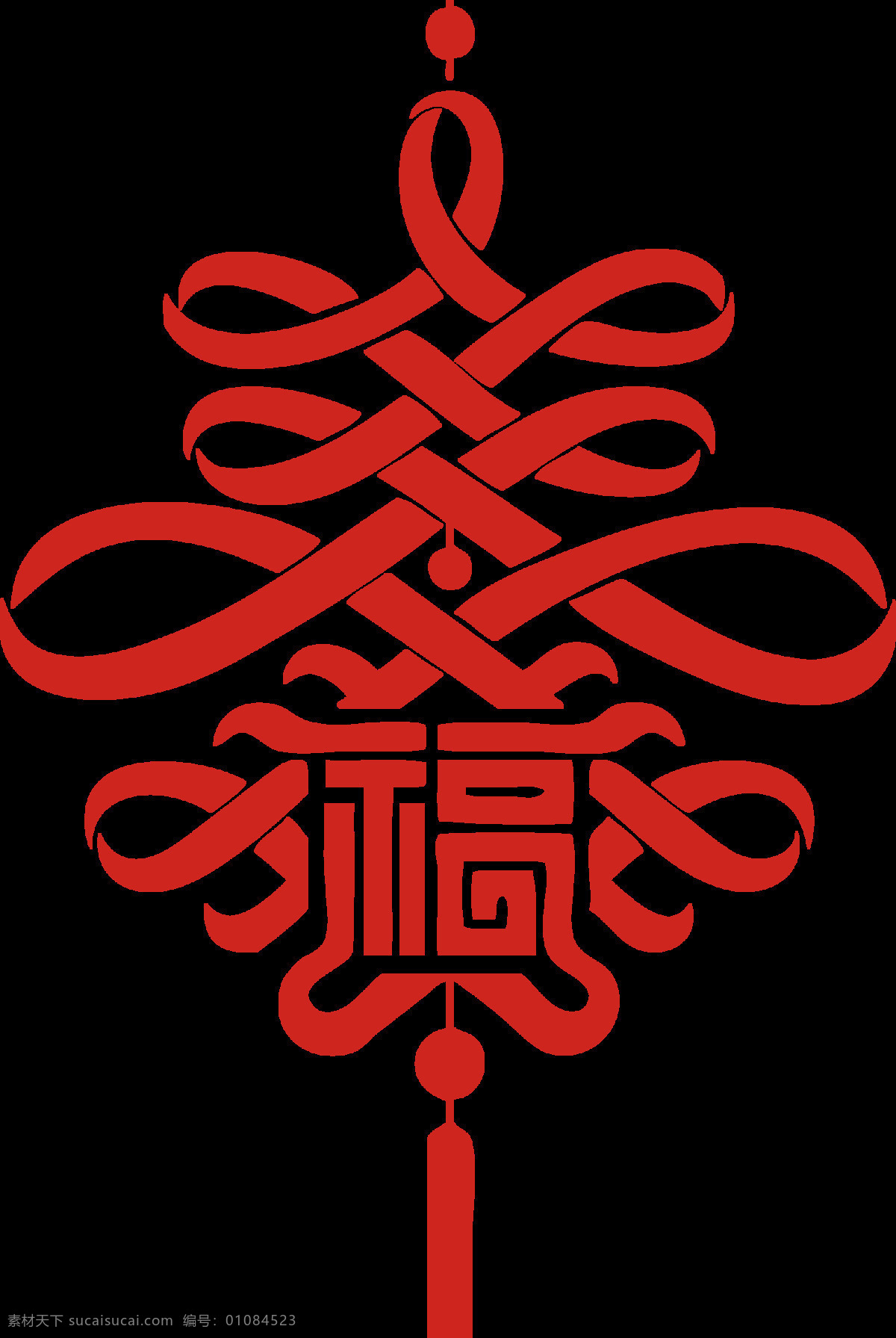 中国结 春节 过年 红色 团圆