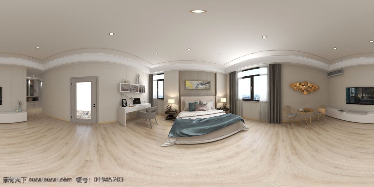 轻 奢 卧室 全景 图 轻奢 全景图 720度 现代 全屋 16k 高清 家装 效果图 照片 环境设计 室内设计