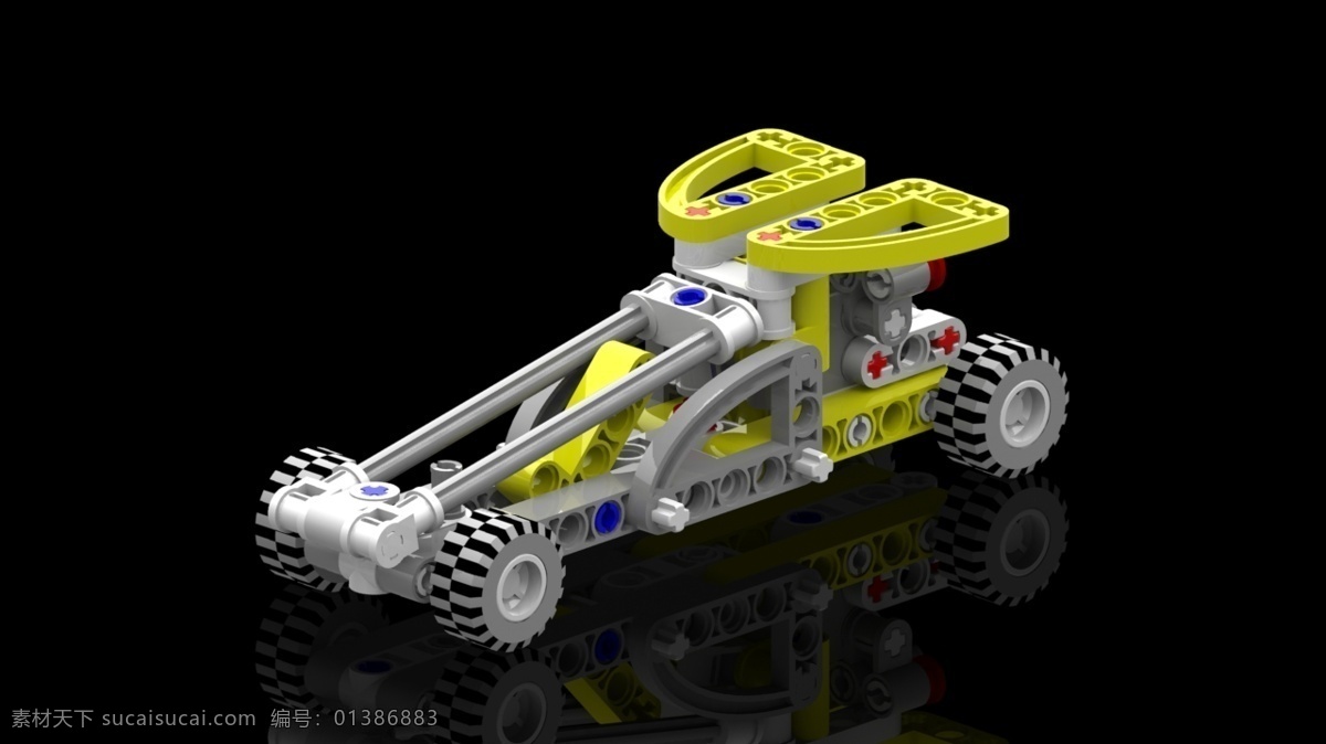 迷你 赛车 乐高 3d模型素材 其他3d模型