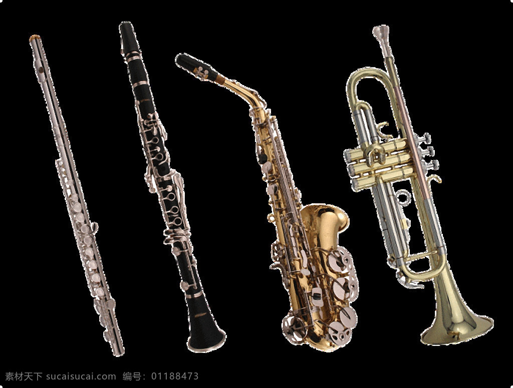 四 种 漂亮 铜管乐器 免 抠 透明 西洋乐器 高音小号 小号图片 小号素材 萨克斯 艺术 萨克斯风图片 萨克斯矢量图 萨克斯管
