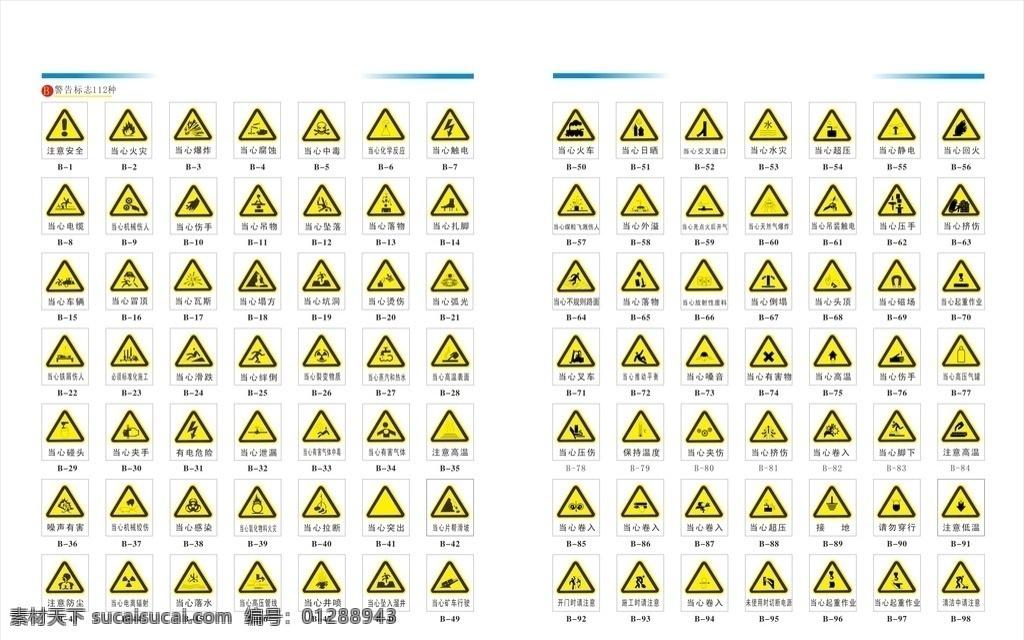 工业 警示 标识 大全 警示标识 标牌 标志图标 公共标识标志