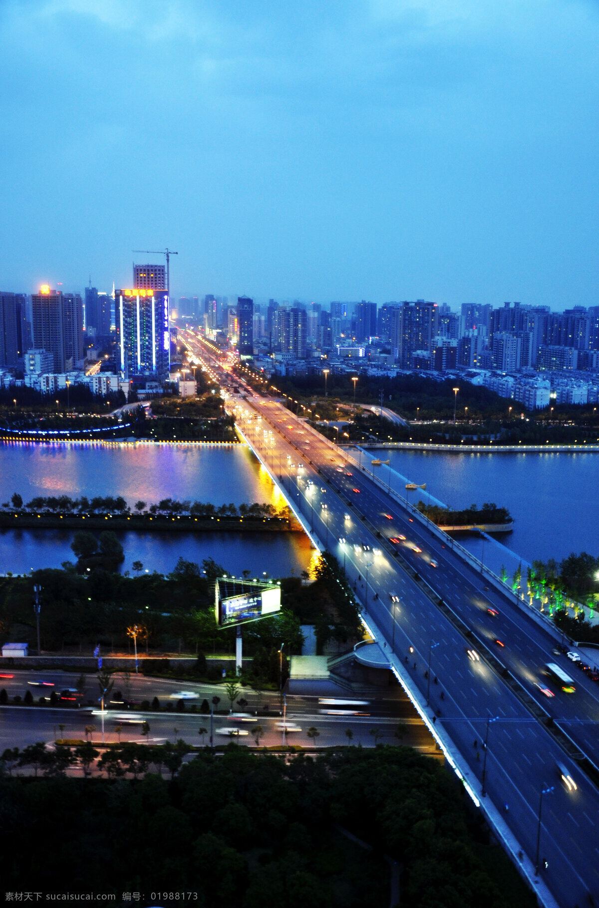 太原 长风 桥 夜景 长风桥 长风街 城市 建筑景观 自然景观 黑色