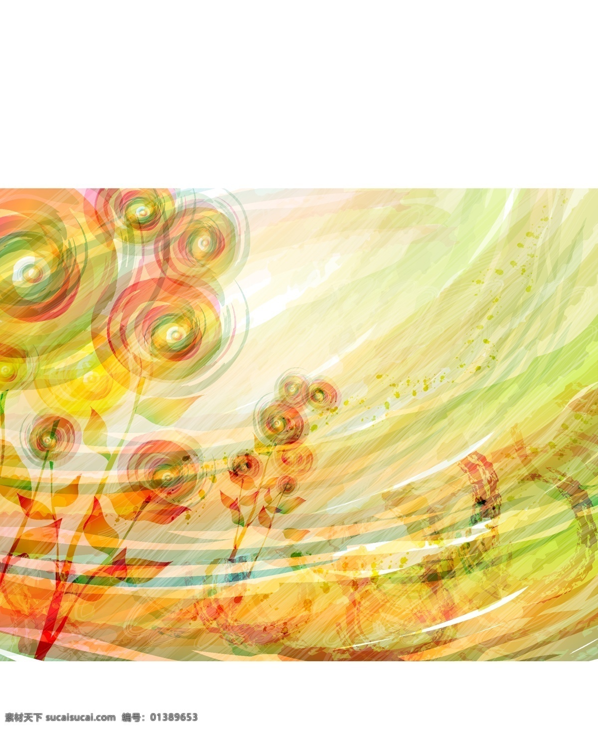 浪漫 花纹 背景 抽象 花卉 模板 色彩 设计稿 素材元素 背景ai格式 源文件 矢量图