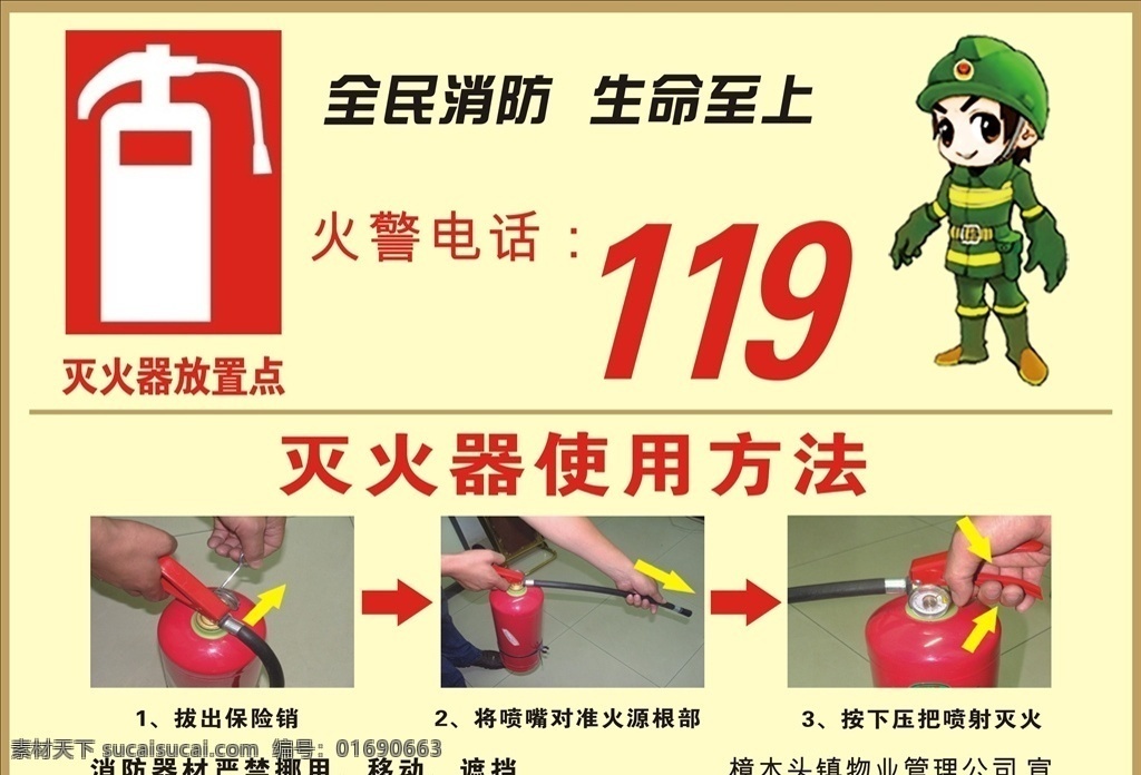 灭火器 灭火器指示 灭火器存放处 灭火器指示点 温馨提示 灭火器提示 标志图标 公共标识标志