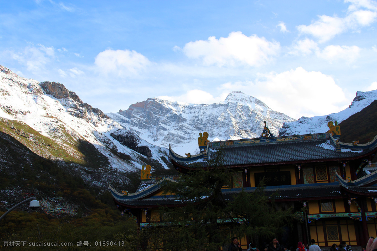 雪山 古建筑 风景 天空 蓝天白云 度假 美景 自然景观 自然风景 旅游摄影 旅游 古代建筑 黑色