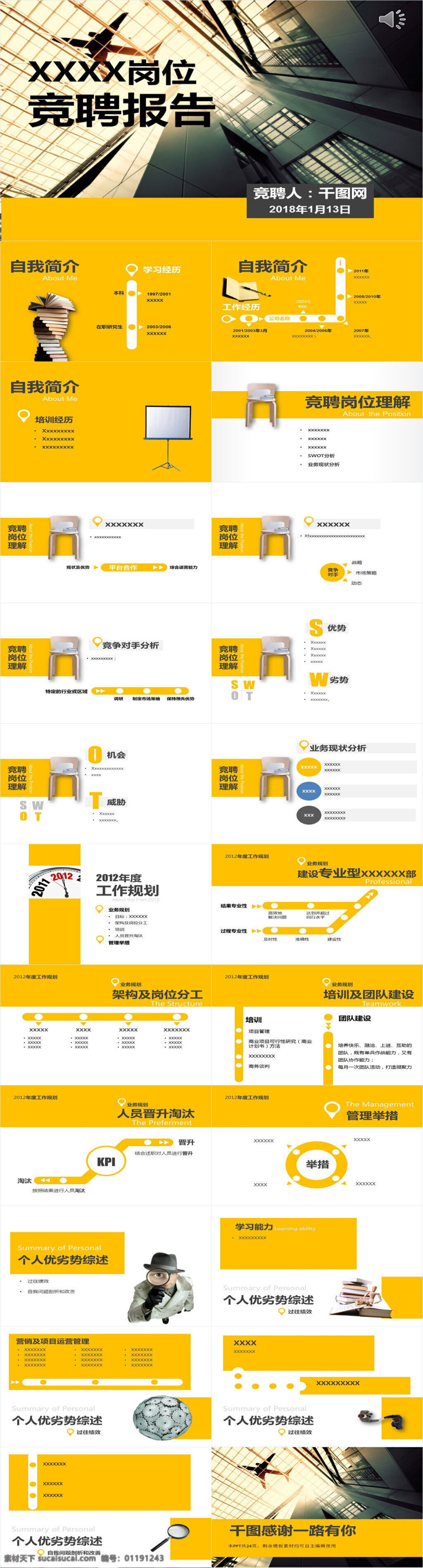 简约 大气 岗位 竞聘 报告 商务 ppt模板 汇报ppt 报告ppt 通用ppt 高档ppt 个人 述职 述职ppt