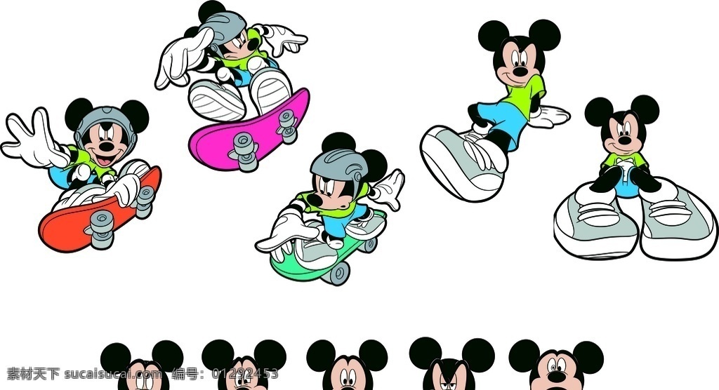 米老鼠 运动 米奇 迪士尼 滑板鞋 玩滑板 滑板 生活百科 体育用品