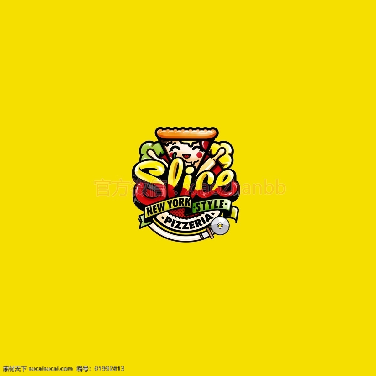 spice 标签 logo 贴纸 冰淇淋 图标 字体设计 包装设计 平面排版 印刷 商业 黄色