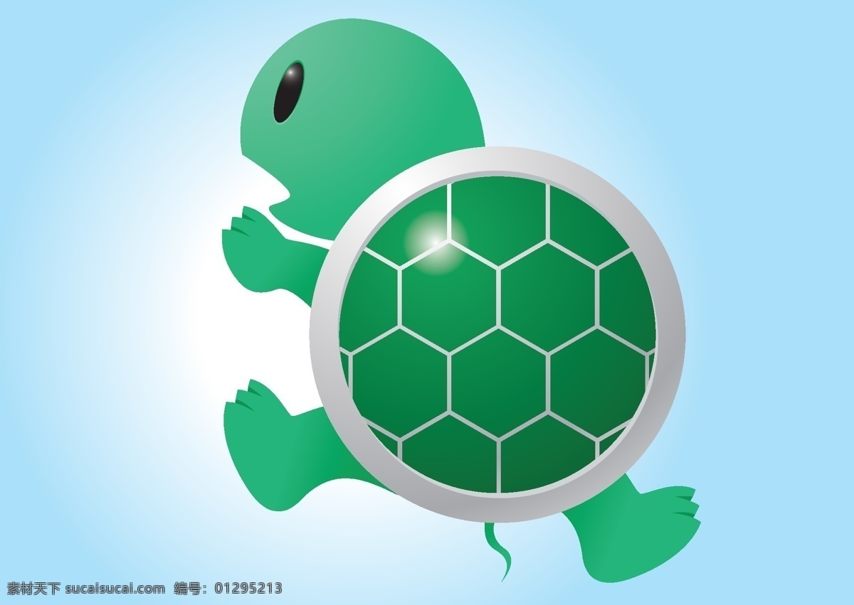 卡通乌龟 卡通 动物 乌龟 绿色乌龟 矢量素材 卡通设计 动物矢量 生物世界 海洋生物