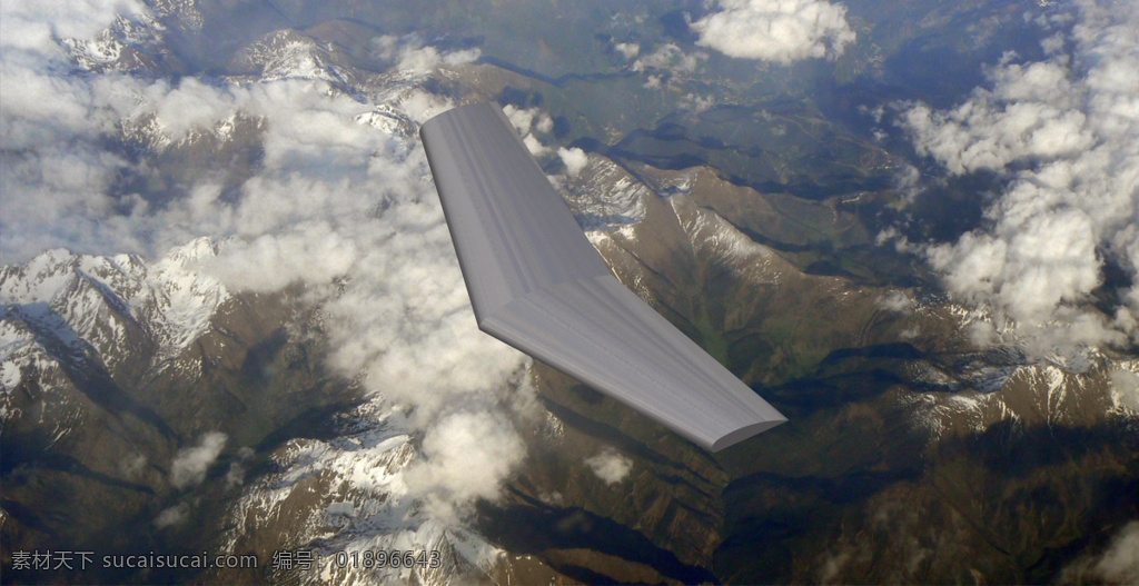 飞机 机翼 航空 航空航天 3d模型素材 建筑模型