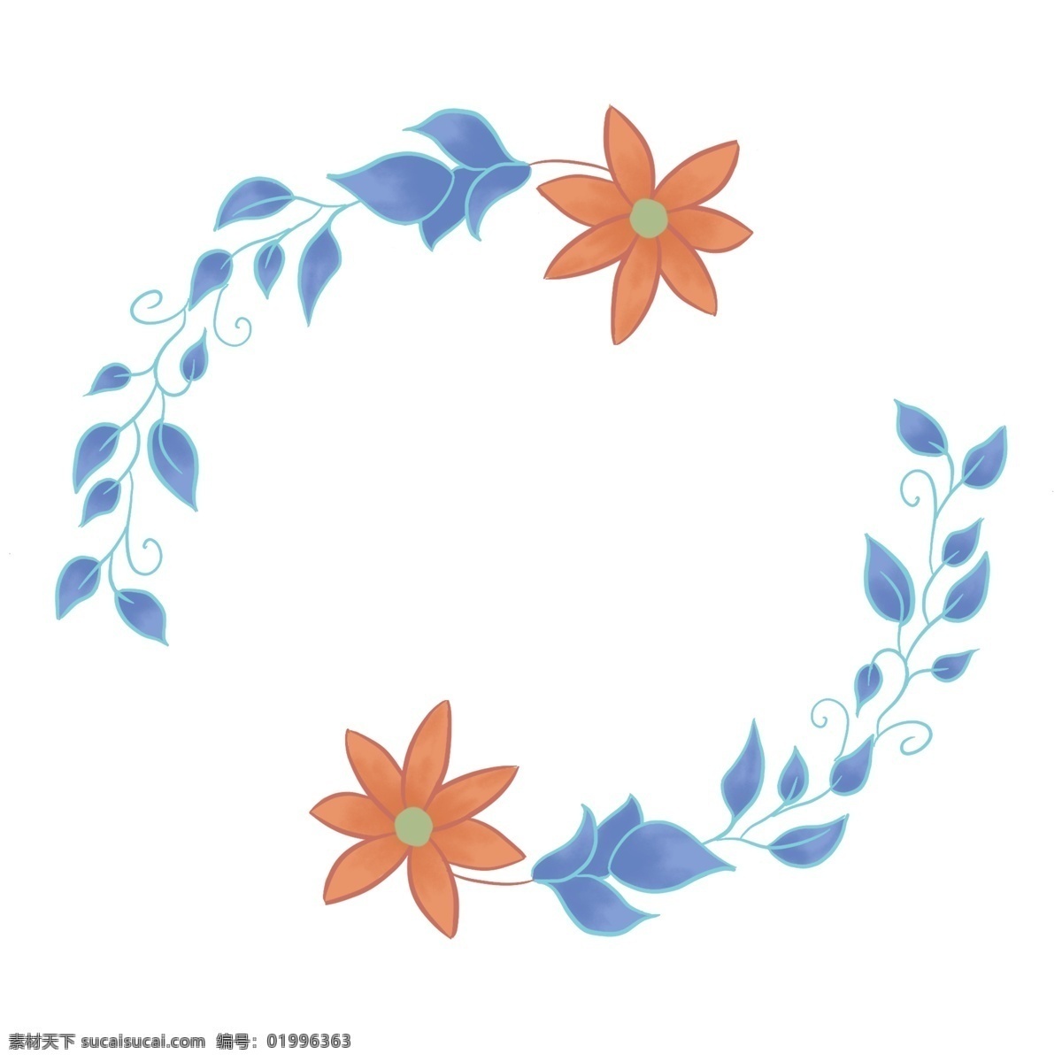 枝 藤 花朵 小 框 边框 红色花朵装饰 花开边框 枝藤花朵插画 花环小框 植物装饰边框