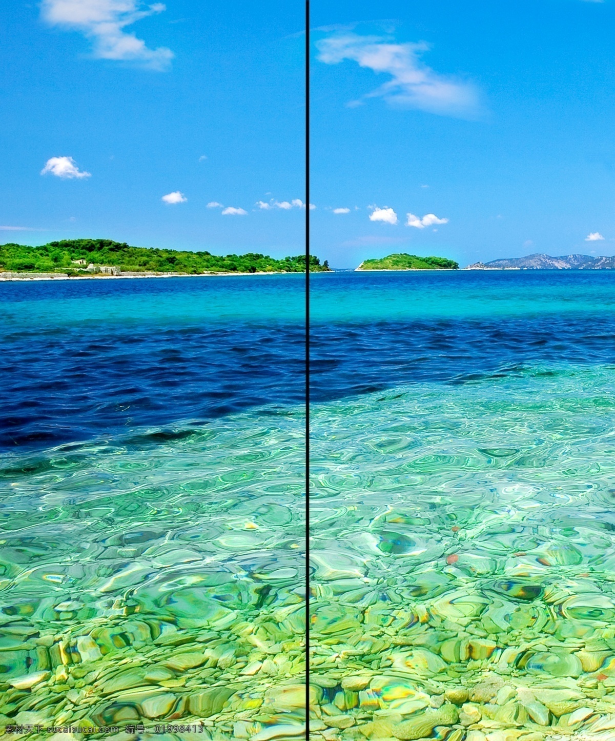 移门 图案 白云 大海 广告设计模板 海边 蓝天 清爽 山 夏日 移门图案 移门模板 源文件 家居装饰素材