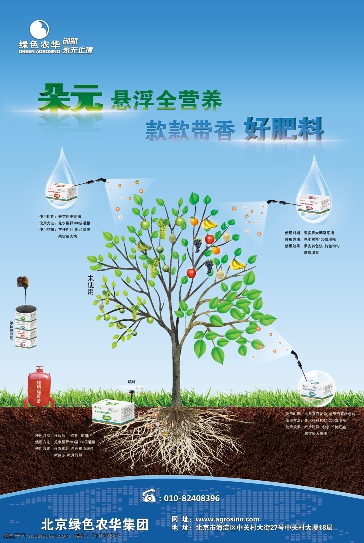朵 元 专刊 广告 农药广告 创意广告 杂志广告 宣传单页 蓝色背景 宣传海报 产品广告 肥料广告