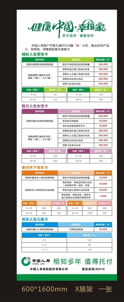 健康中国 幸福一家 健康 中国 幸福 一家 精彩人生 魅力人生 快乐儿童 中国人寿 保险 x展架 平面设计 海报 矢量文件 kiddloy 矢量 文件