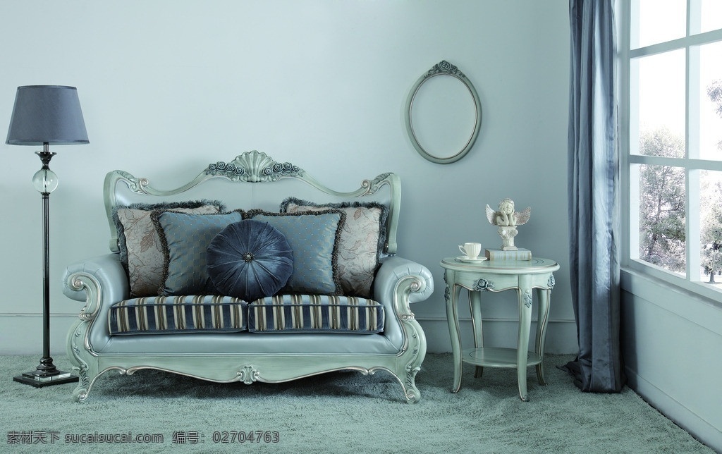 法式家具 欧式风格 豪华家具 古典家具 装饰品 欧式软体沙发 落地灯 休闲沙发 家居生活 生活百科