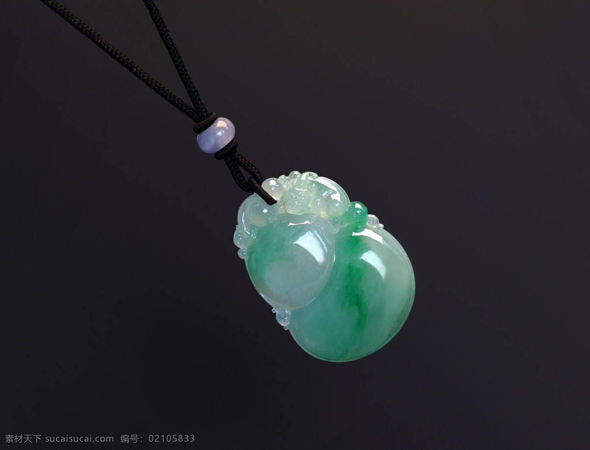 玉器 翡翠葫芦佩 翡翠 葫芦 项链 玉 玉石 天然石 石刻 石雕 玉雕 古董 收藏 佩件 绳 和田玉 透亮 青色 传统文化 文化艺术