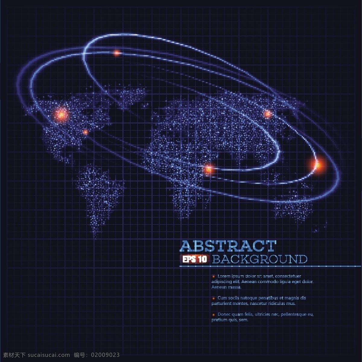 世界地图 宇宙 行星 轨道 宇宙行星轨道 航天 太空 黑色