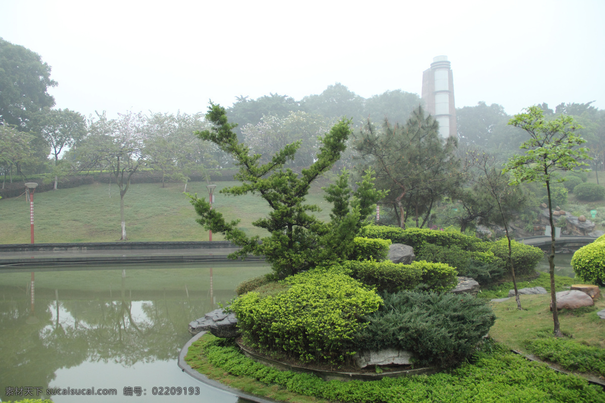风景 公园 公园风景 建筑园林 树木 园林建筑 自然风景 千 灯 湖 一角 千灯湖公园 公园一角 家居装饰素材 灯饰素材