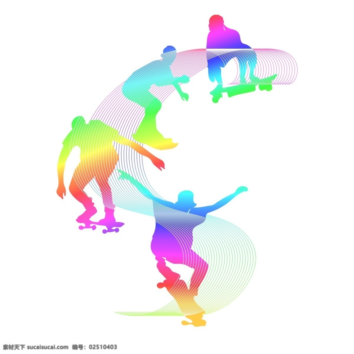 各类 运动 人群 炫彩 剪影 滑板车 元素 滑板 健康 体能 男孩 时尚 炫酷 运动员 热量 商业 原创 免抠图 动作 动态