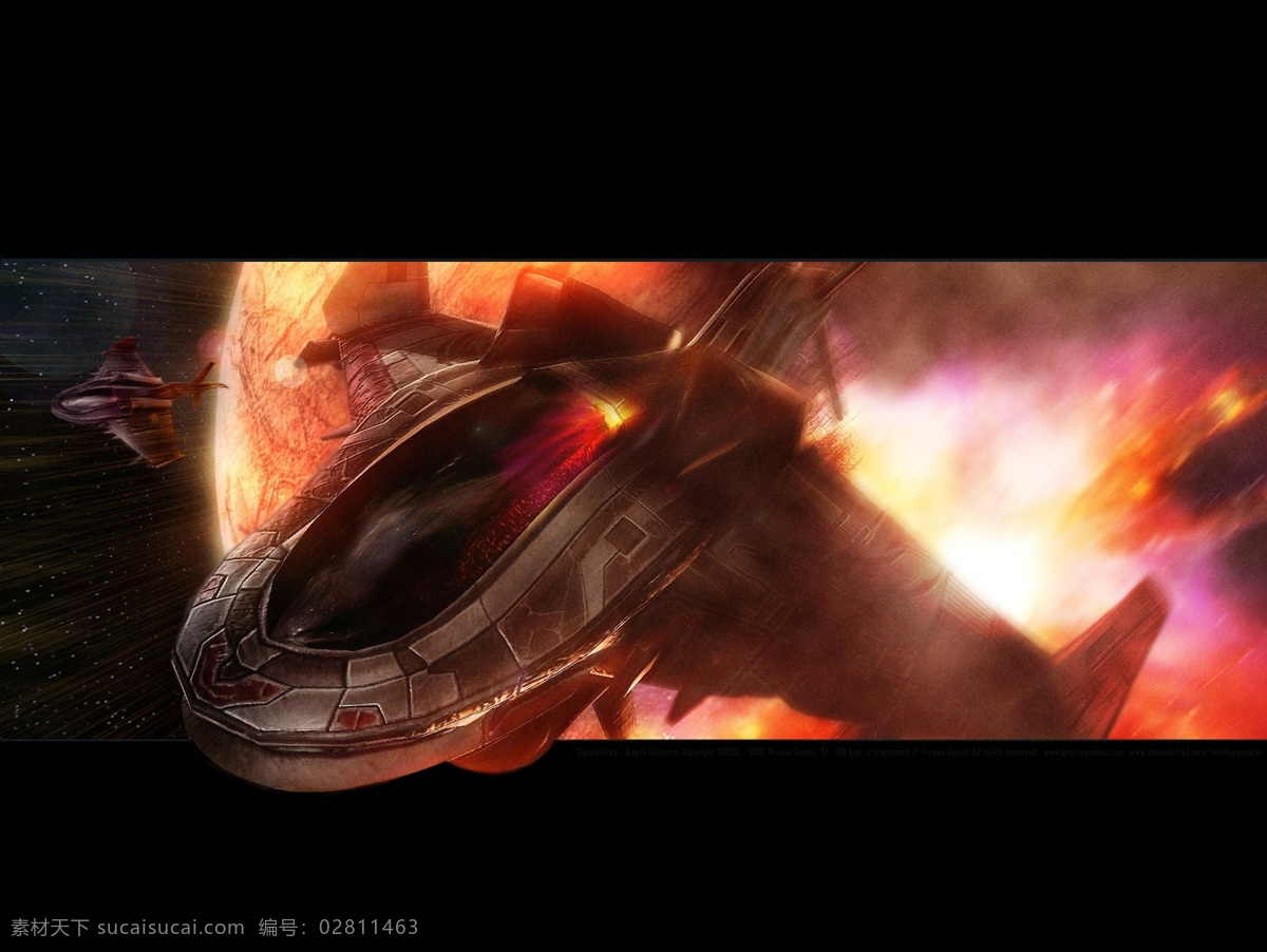飞船 逃离 星球 爆炸 背景 地球 科幻 太空 星空 宇宙 科技飞船 红色星球 星际飞船 现代科技