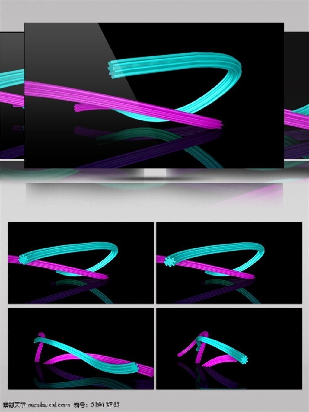 曲线 蓝色 光束 动态 视频 激光 动感 宇宙 高清视频素材 电脑屏幕保护 3d视频素材
