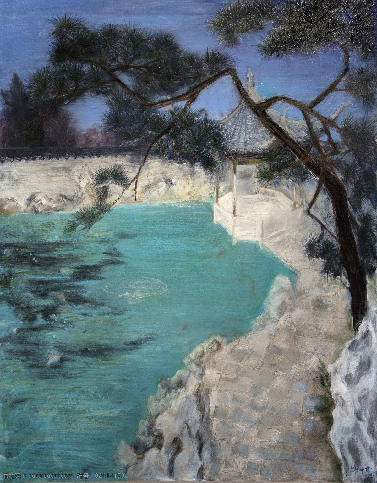 油画 故园 油画江南水乡 油画水乡 江南园林 水乡 风景油画 油画风景 当代艺术 中国当代油画 中国当代绘画 中国油画 文化艺术 绘画书法 中国风景油画