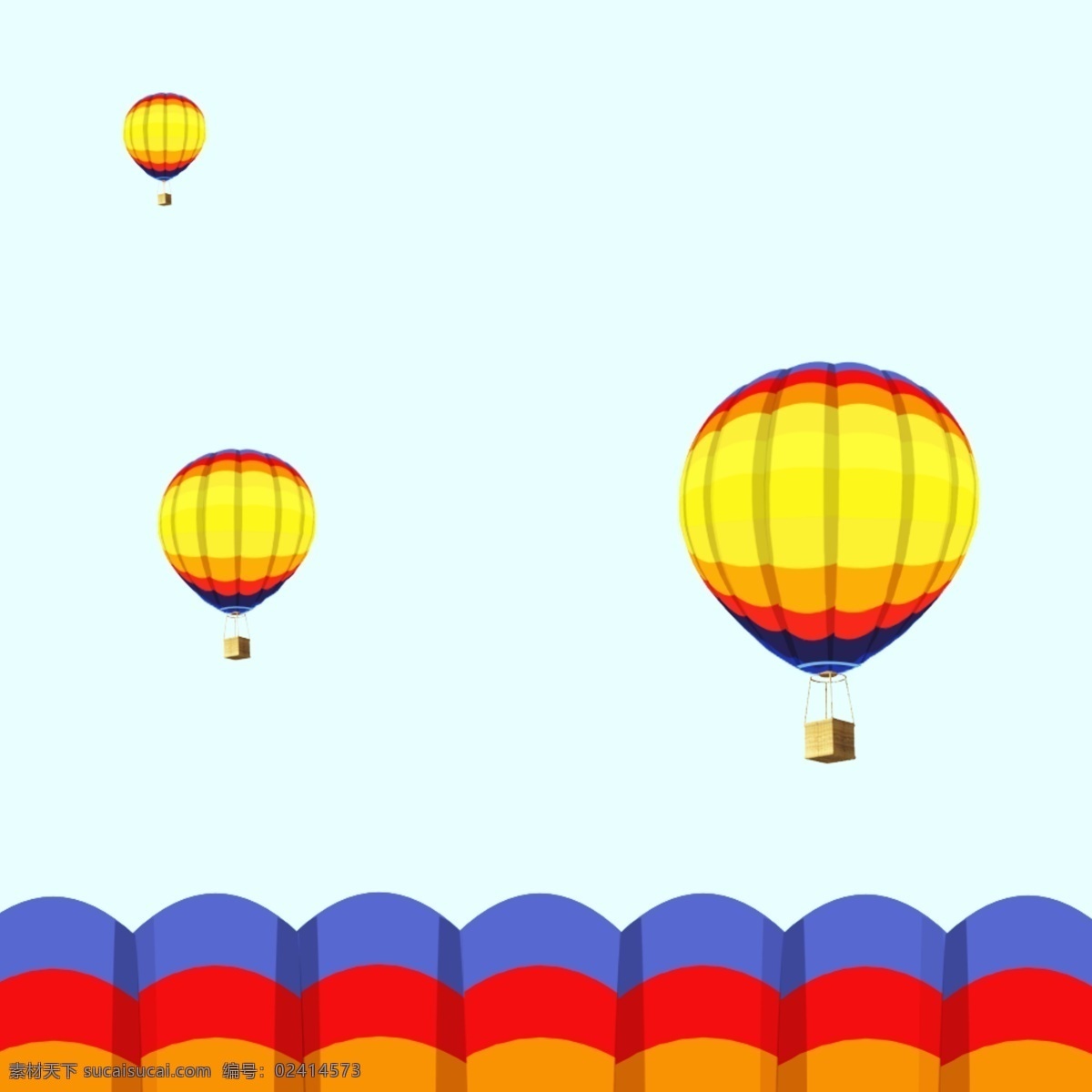 彩色 热气球 可以营造活动 节日 气氛 球 气球 淘宝 海报 平面 应用 七彩 飞 天空 坐在 房檐 仰望 白色