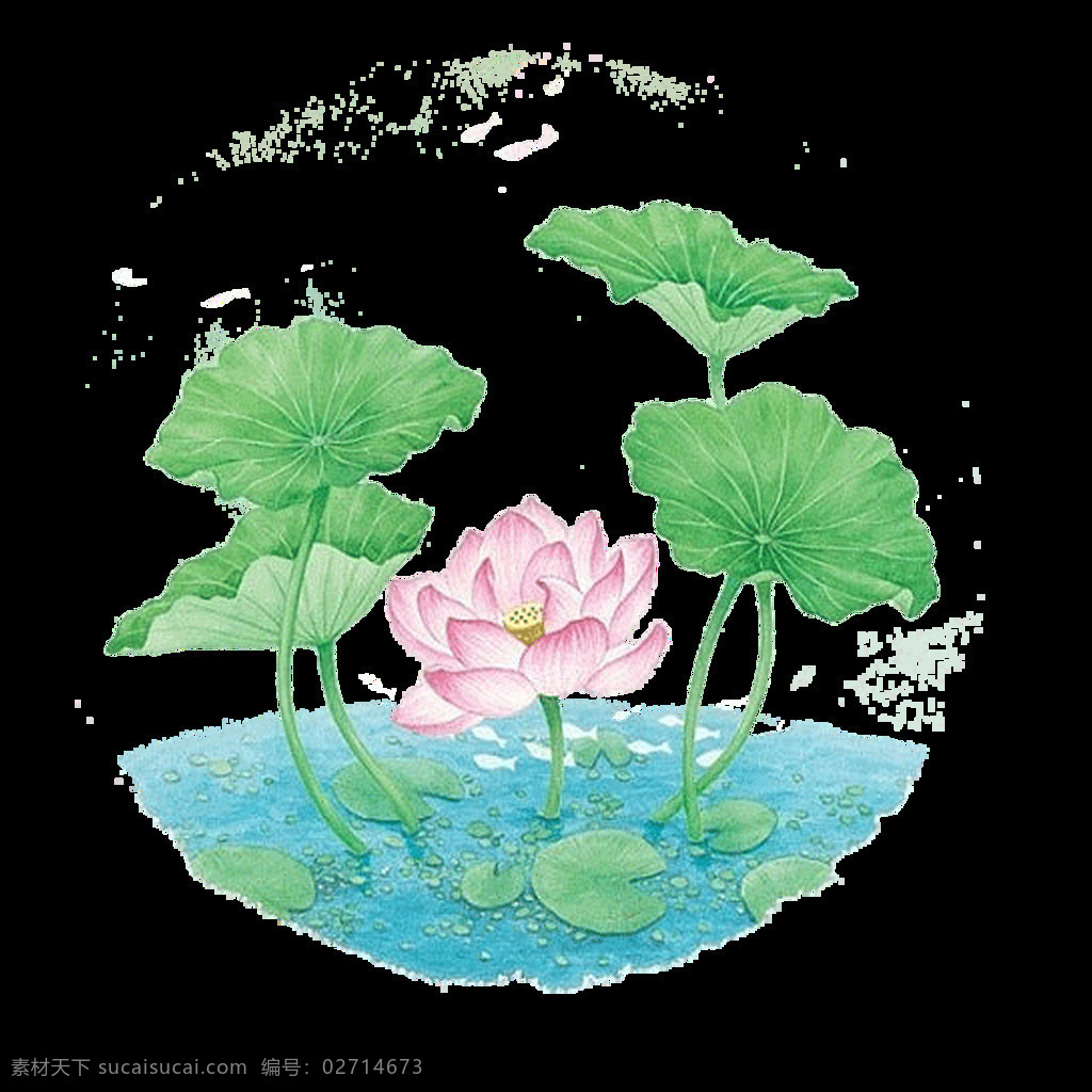 水彩 荷花 图案 元素 png元素 彩色荷花 海报装饰 荷花国画 花蕾 矢量素材 手绘花朵 水彩花朵 唯美图案 装饰荷花