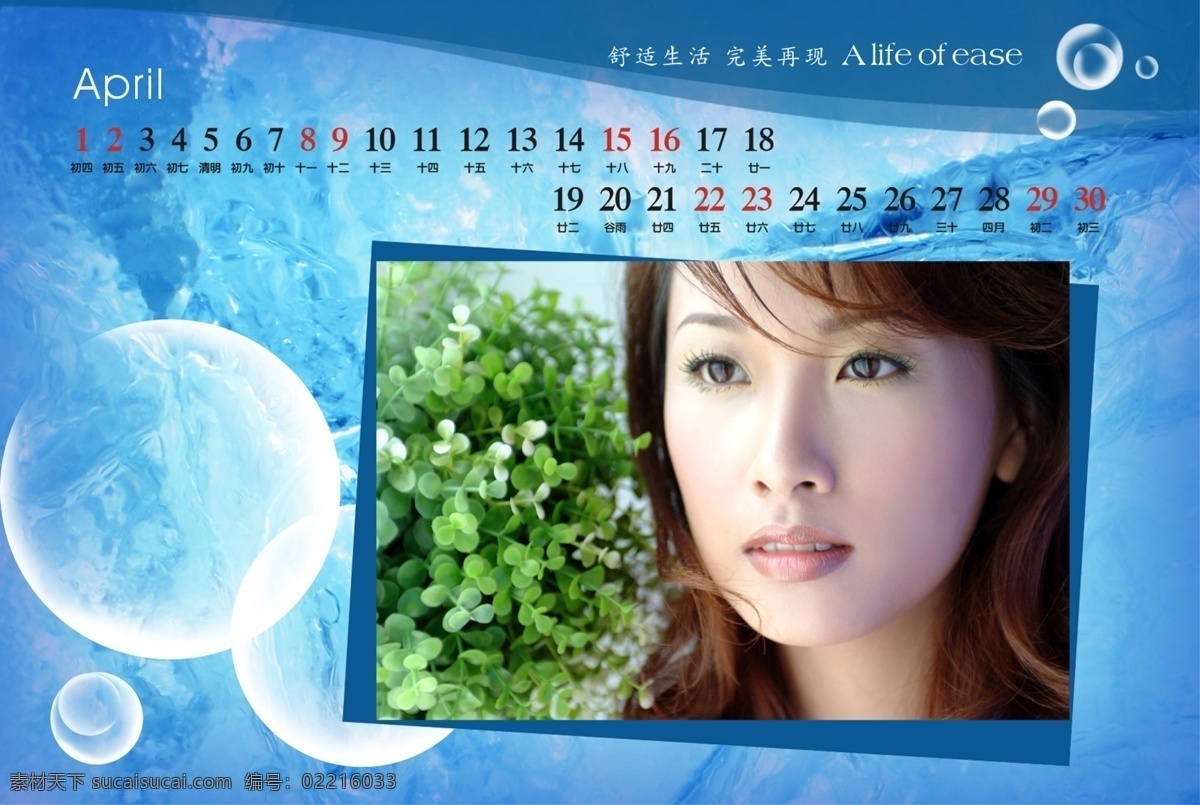 2009 年 最新 扇形 相册 历 挂历 花纹 全家 日历 水墨 台历 竹子 一家团圆 psd源文件