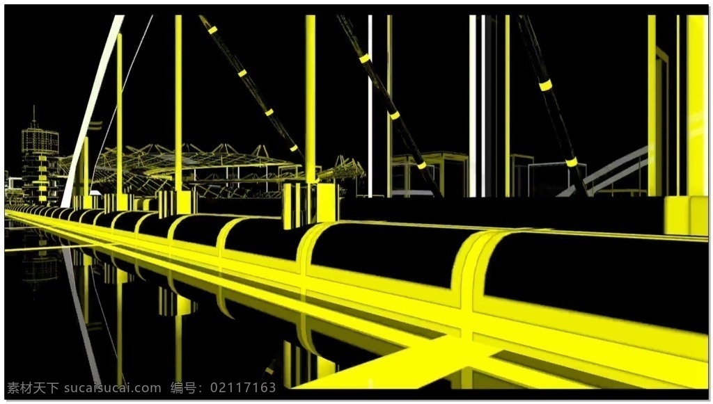 黄色 光 路 动态 高清 视频 光路 夜晚灯光 动态视频素材 酷炫动态 3d 视觉享受 华丽 背景 壁纸 特效