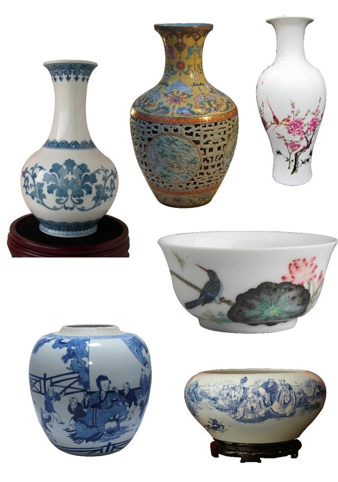 陶瓷 花瓶 陶罐 收藏品 陶瓷花瓶 古董花瓶 古董 收藏 各类海报 文化艺术