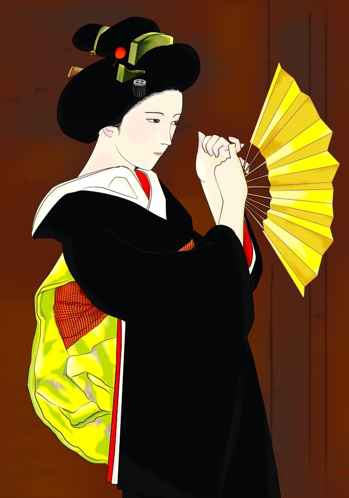 艺妓 浮世绘 日本 古典 文化 动漫动画 动漫人物