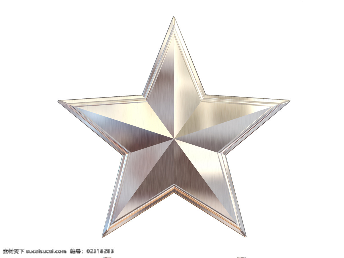 银星 五角星 金属五角星 金属星星 星星 标志图标 公共标识标志