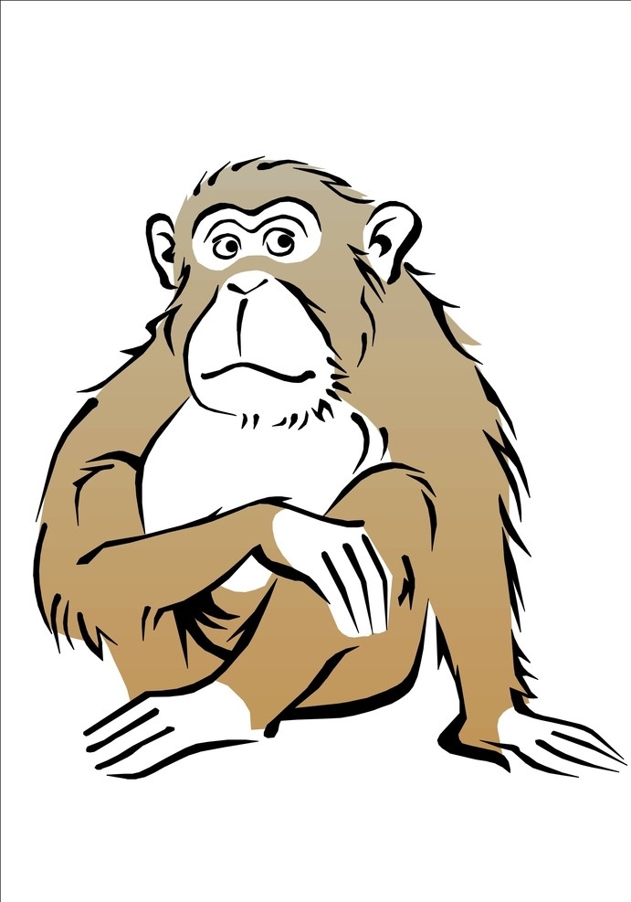 monkey 猴子 猴头 猴 卡通猴子 卡通 矢量猴子 猴哥 小猴 大师兄 动物 狒狒 猩猩 猕猴 猴子素材 狒狒素材 猩猩素材 大圣 悟空 猿人 猿猴 生物世界 野生动物