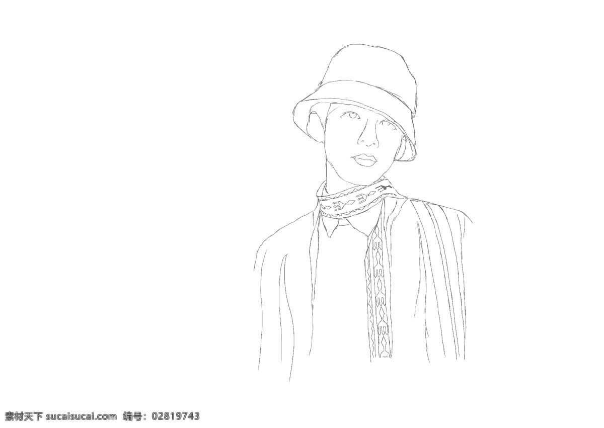 戴帽子的男孩 插画 人物 头像 红色 戴帽子男孩 潮流 卡通设计
