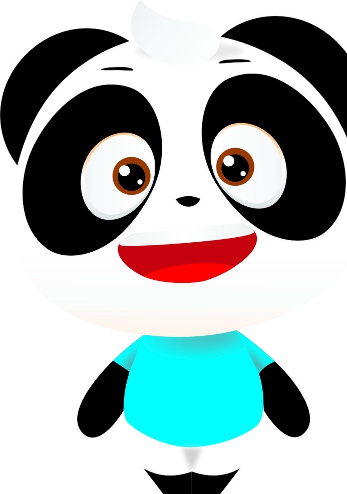 卡通熊猫 可爱熊猫 卡通小熊 熊猫 动漫熊猫 矢量熊猫