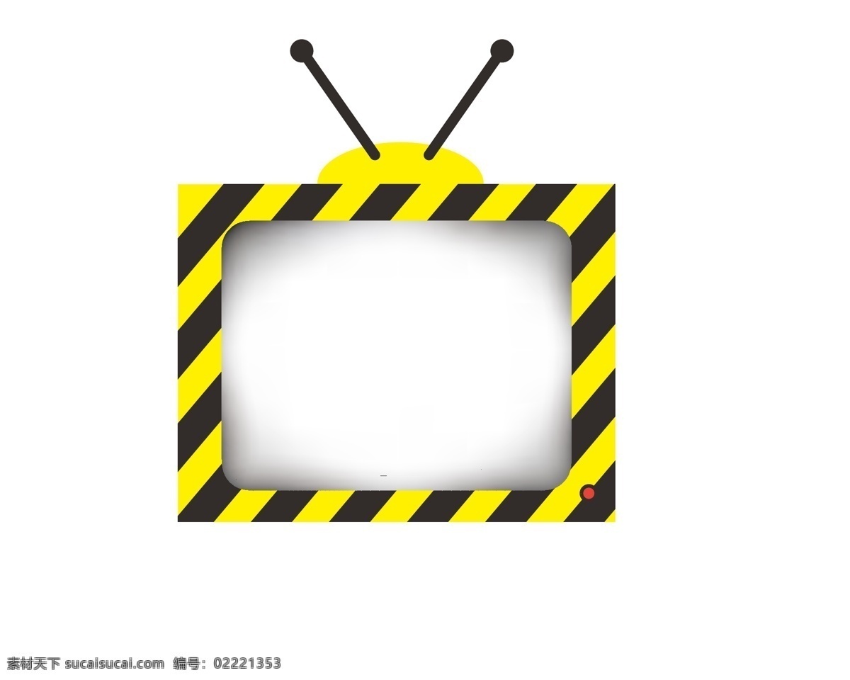 原创 电视机 边框 标题 框 文本 标题框 文本框 对话框 卡通标题 tv
