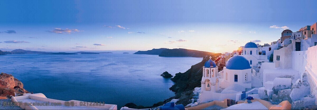 圣托里尼岛 爱琴海 海面 岛礁 白色房子 形状各异 层层叠叠 蓝天白云 夕阳 景观 景点 旅游胜地 畅游世界 旅游篇 旅游摄影 国外旅游