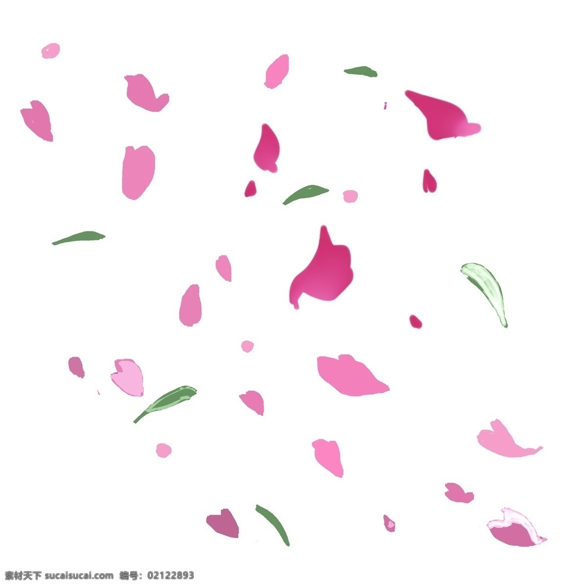 漂浮 花瓣 手绘 插画 漂浮的花瓣 浪漫花瓣 手绘花瓣 情人节花瓣 华丽花瓣 婚礼花瓣