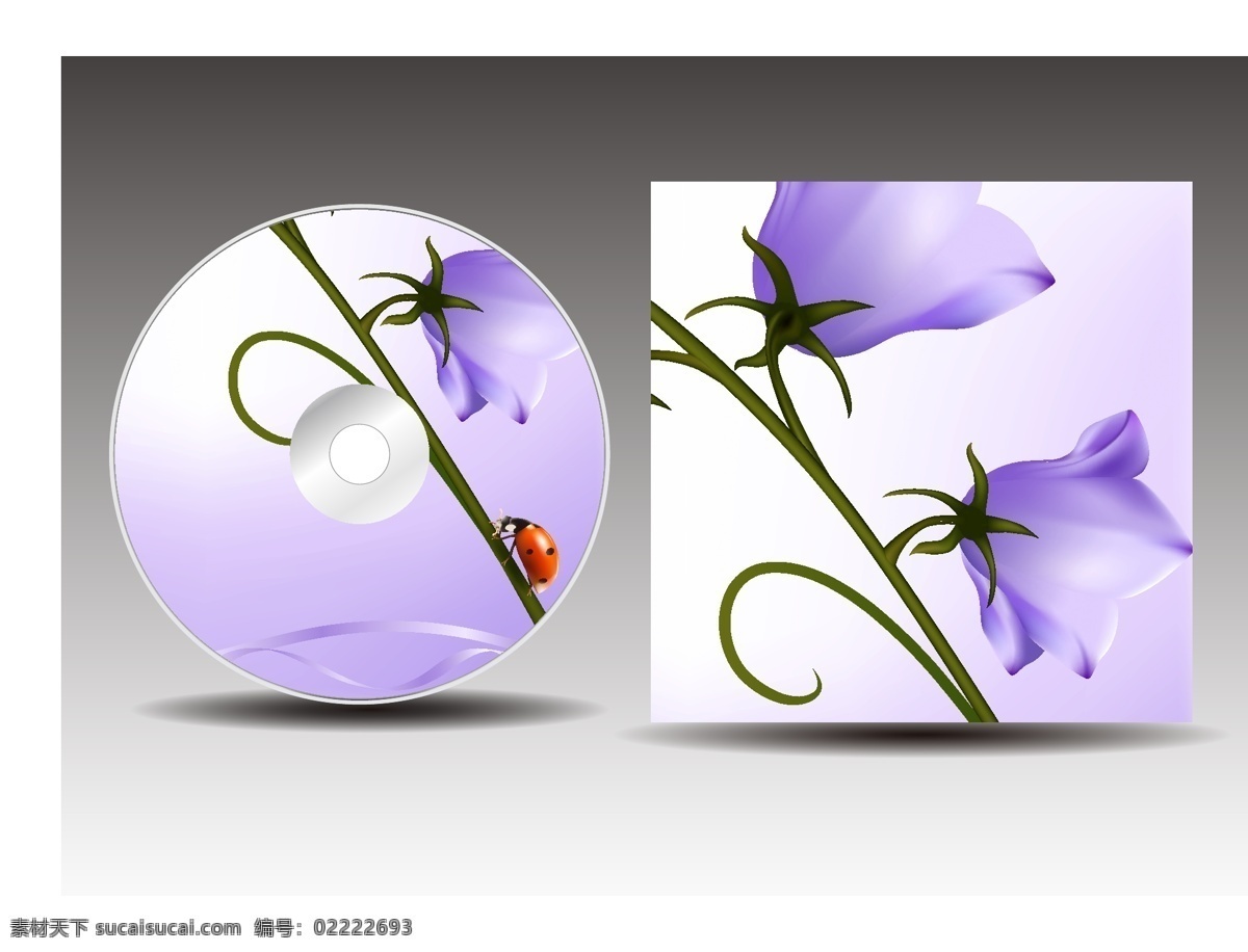 cd cd包装 cd封面设计 cd封套 光盘 封面设计 矢量 包装设计 潮流 封面 模板下载 光盘封面 花朵 花卉 时尚 梦幻 矢量素材 psd源文件
