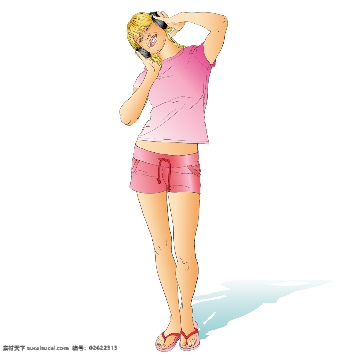 白领 插画人物 动漫人物 妇女女性 节奏 美女 女性 时尚女人 时尚女性 听歌的美女 音乐 陶醉 听歌 职业美女 矢量插画 时尚 矢量 矢量人物 插画集