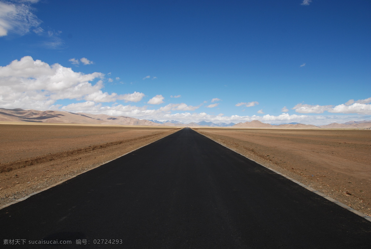 西藏 可可西里 沙漠 荒漠 黄沙 蓝天 旅游 安静 宁静 纯洁 旷阔 宽阔 风景 云层 公路 柏油路 国内旅游 旅游摄影