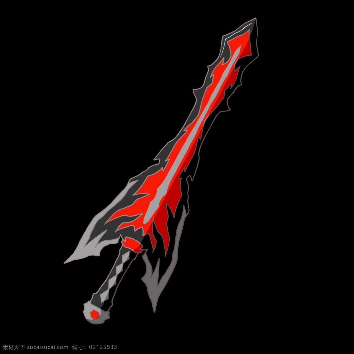 红色 宝剑 装饰 插画 红色的宝剑 漂亮的宝剑 宝剑装饰 宝剑插画 立体宝剑 锋利的宝剑 古风宝剑